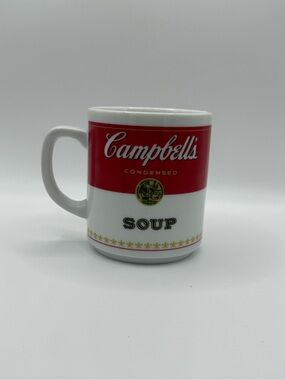 Corningware Red and White Campbell's Soup Ceramic Mug